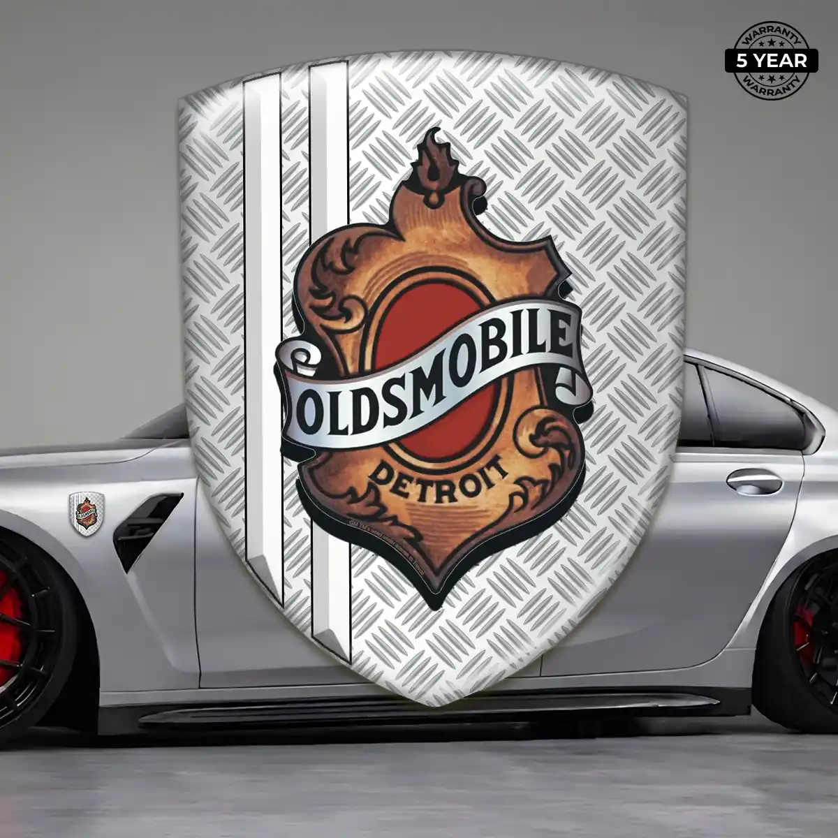 Oldsmobile Car Emblem Overlay Premium Dome
