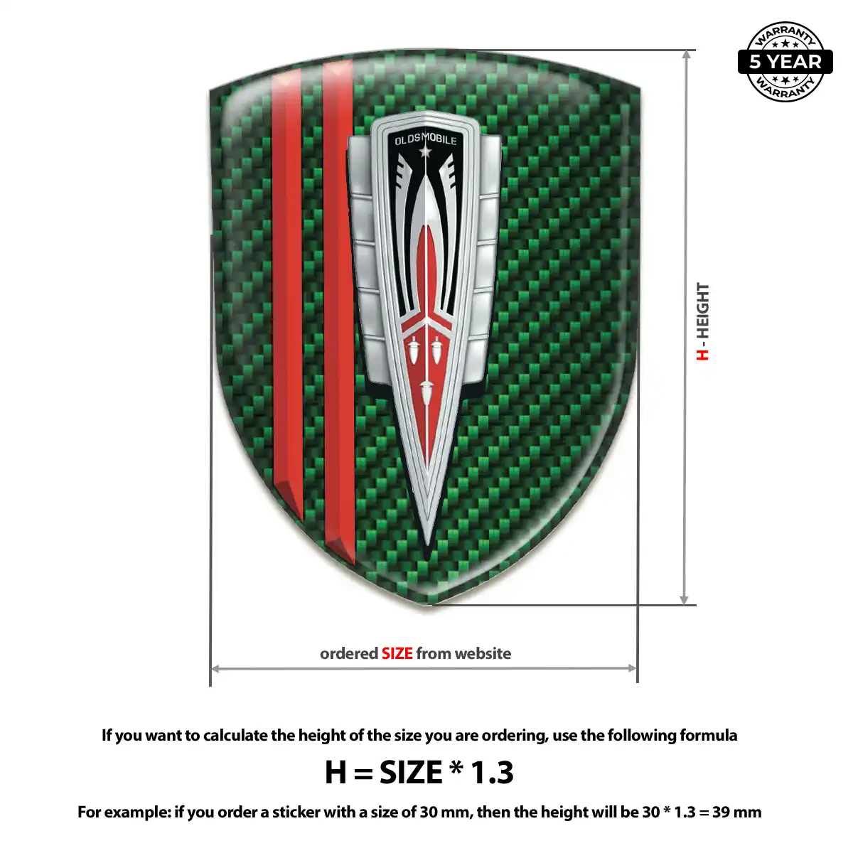 Oldsmobile Car Emblem Overlay Prime Quality