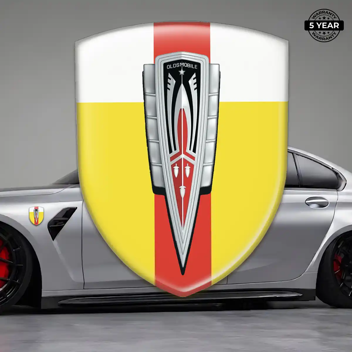 Oldsmobile Car Emblem Sticker Deluxe Edition