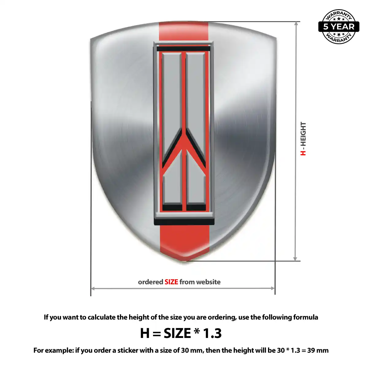 Oldsmobile Car Emblem Sticker Interior Luxe
