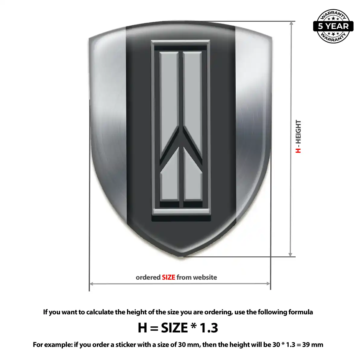 Oldsmobile Car Emblem Sticker Noble Edition