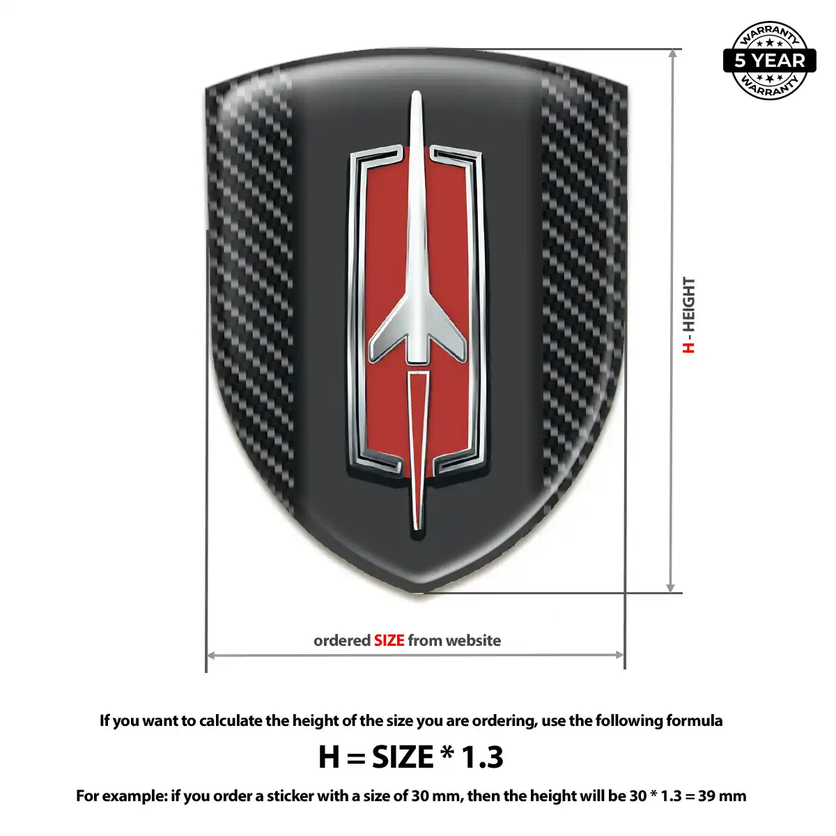 Oldsmobile Car Emblem Sticker Prestige Line