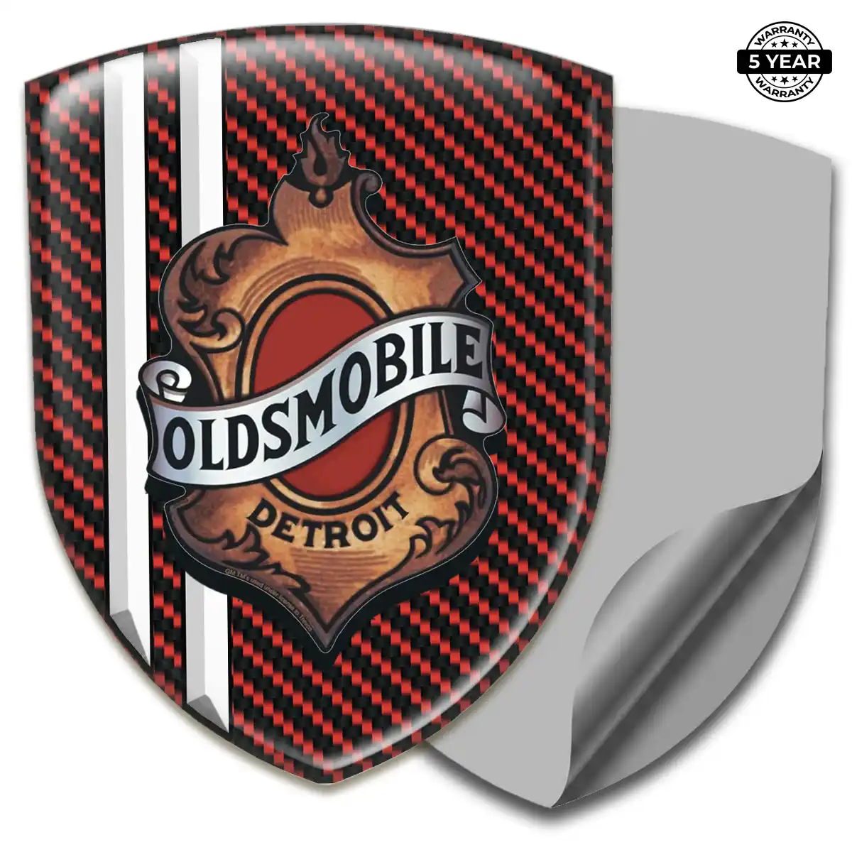 Oldsmobile Car Emblem Sticker Resin Luxe