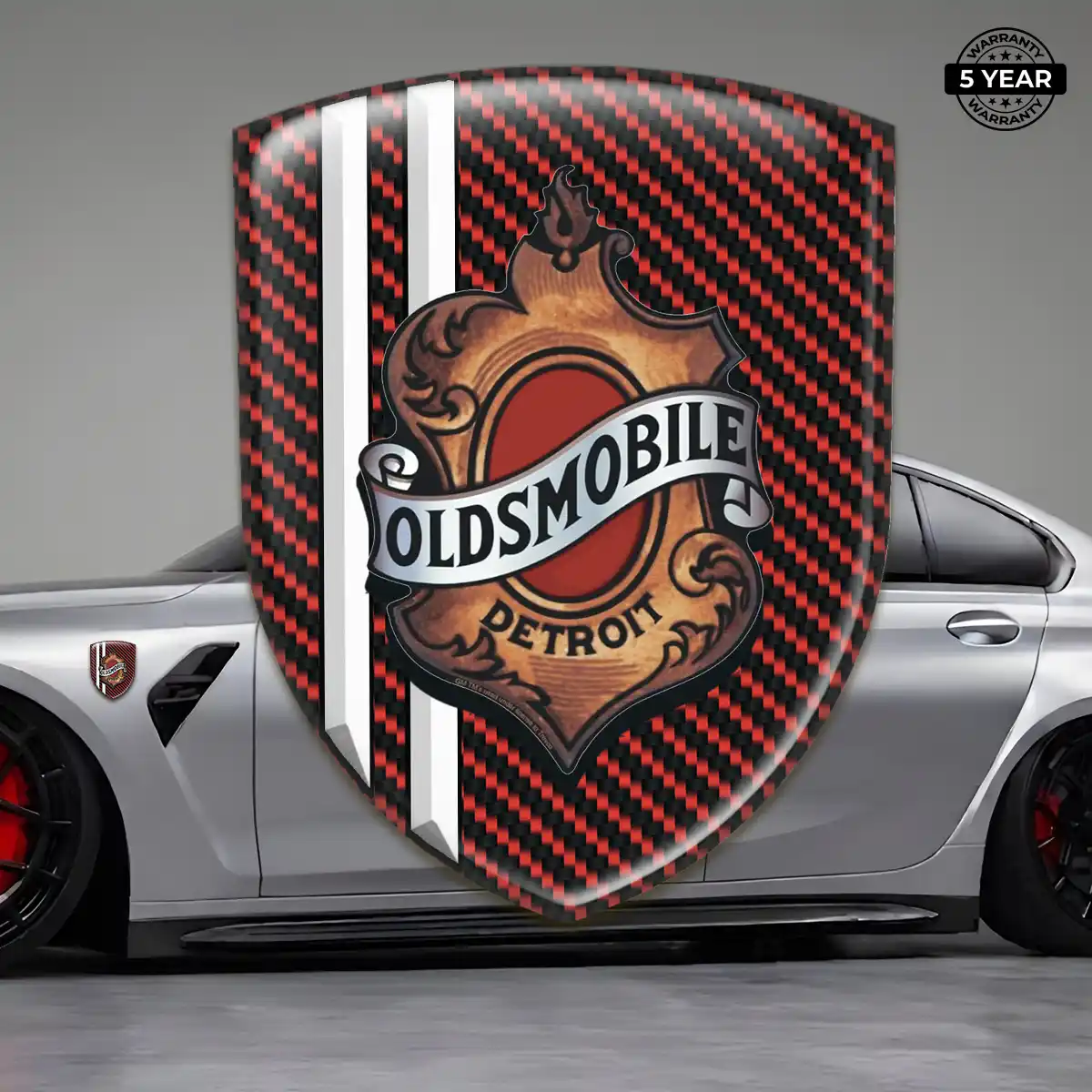 Oldsmobile Car Emblem Sticker Resin Luxe