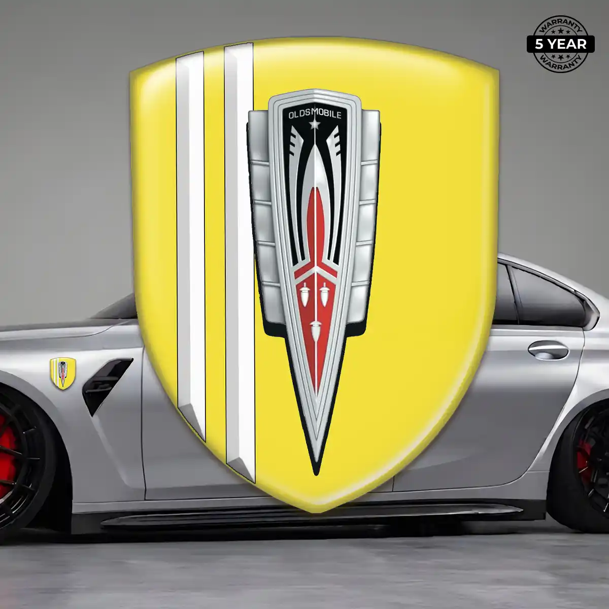 Oldsmobile Car Emblem Sticker Sleek Style