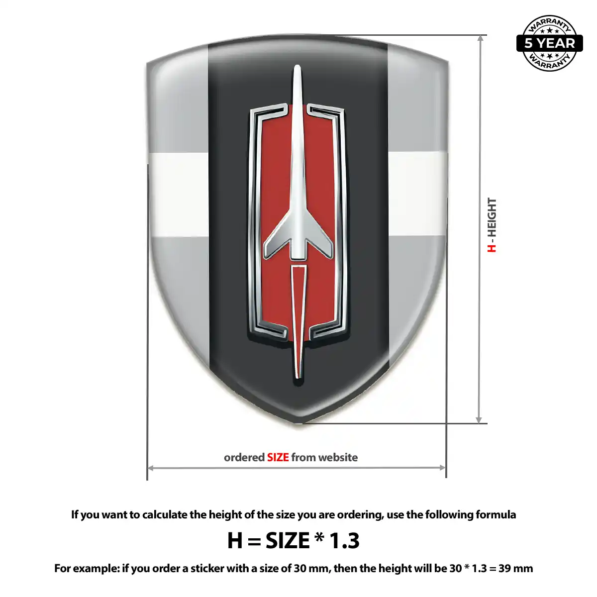 Oldsmobile Car Emblem Sticker Superior Craft