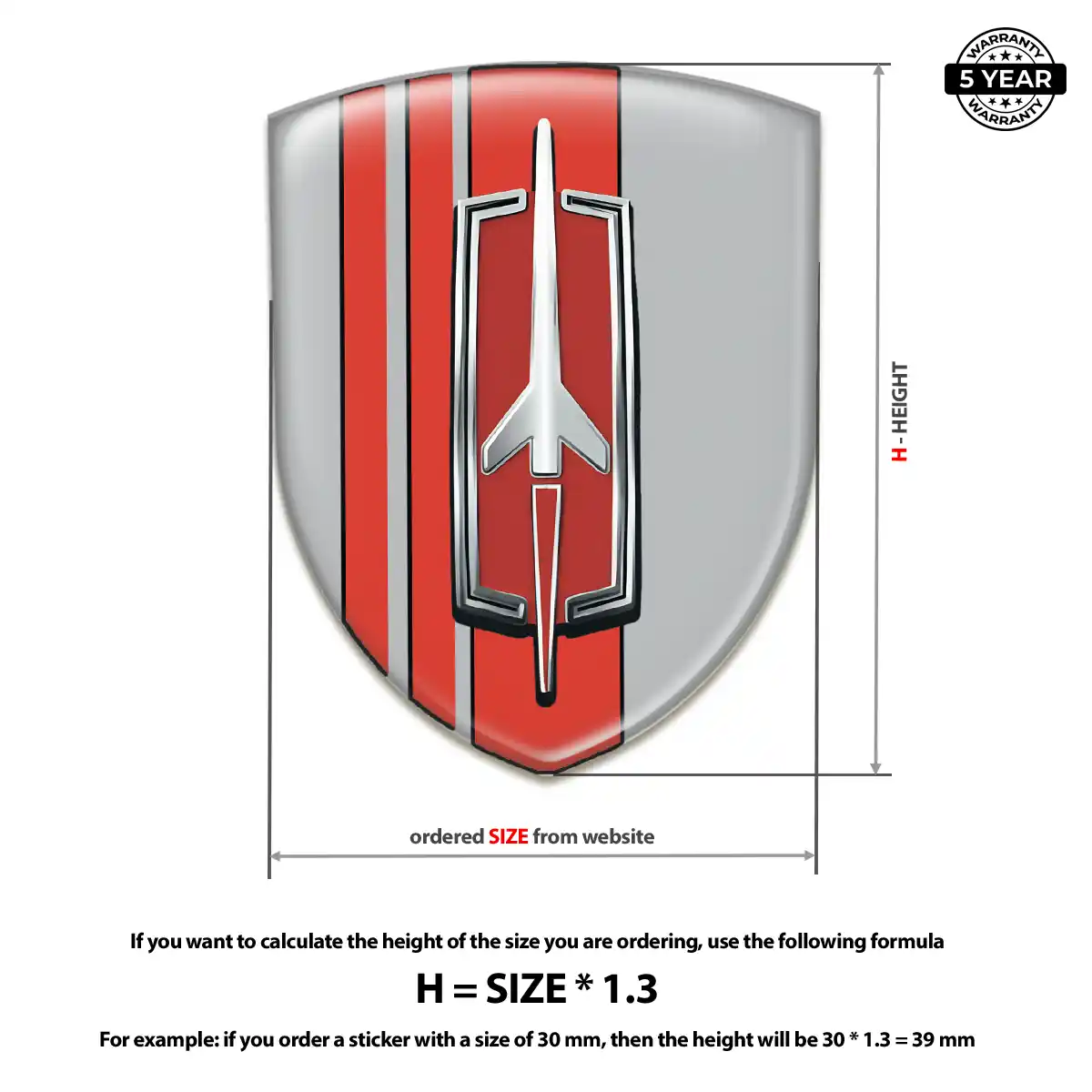 Oldsmobile Car Logo Decal Cabin Style