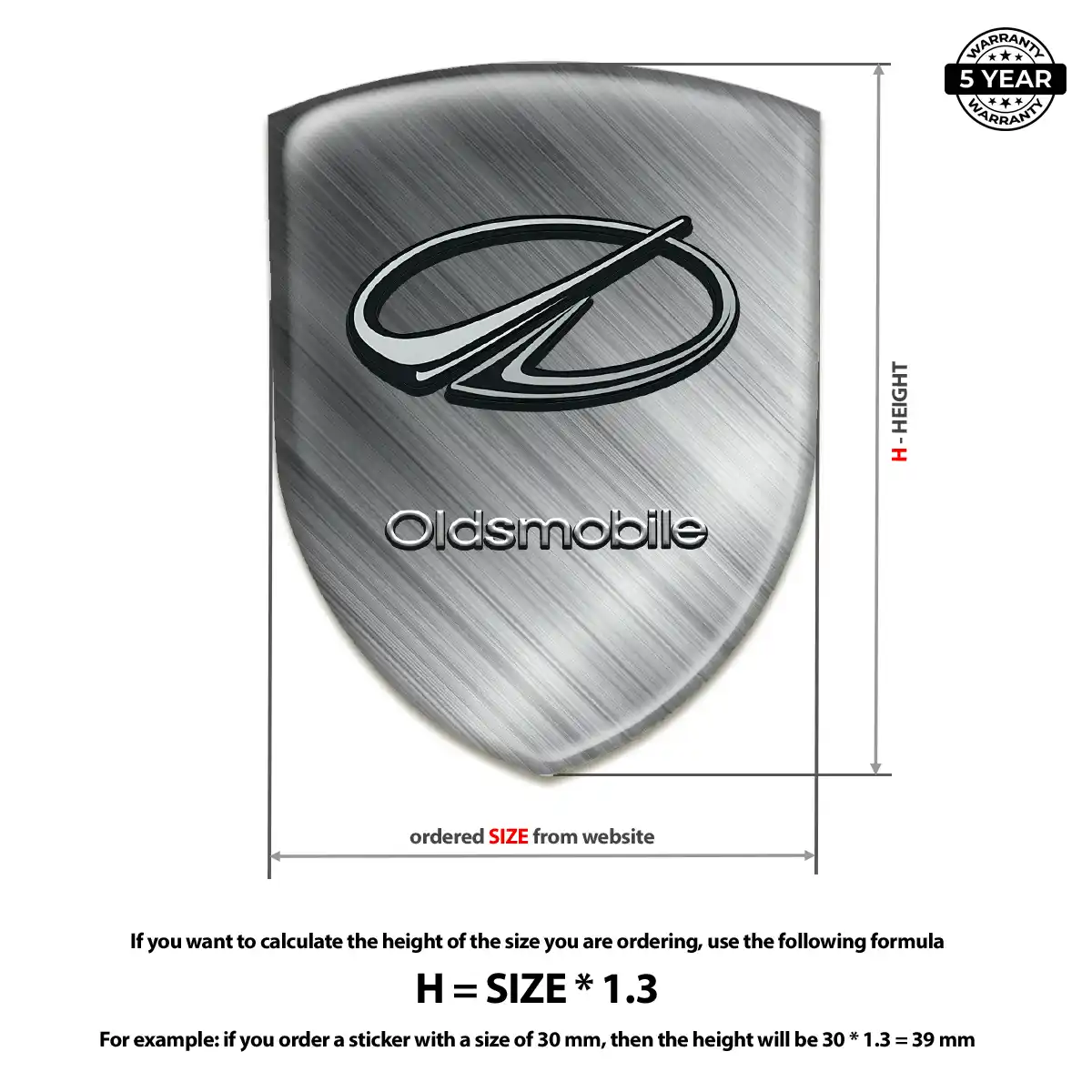 Oldsmobile Car Logo Decal Elite Edition