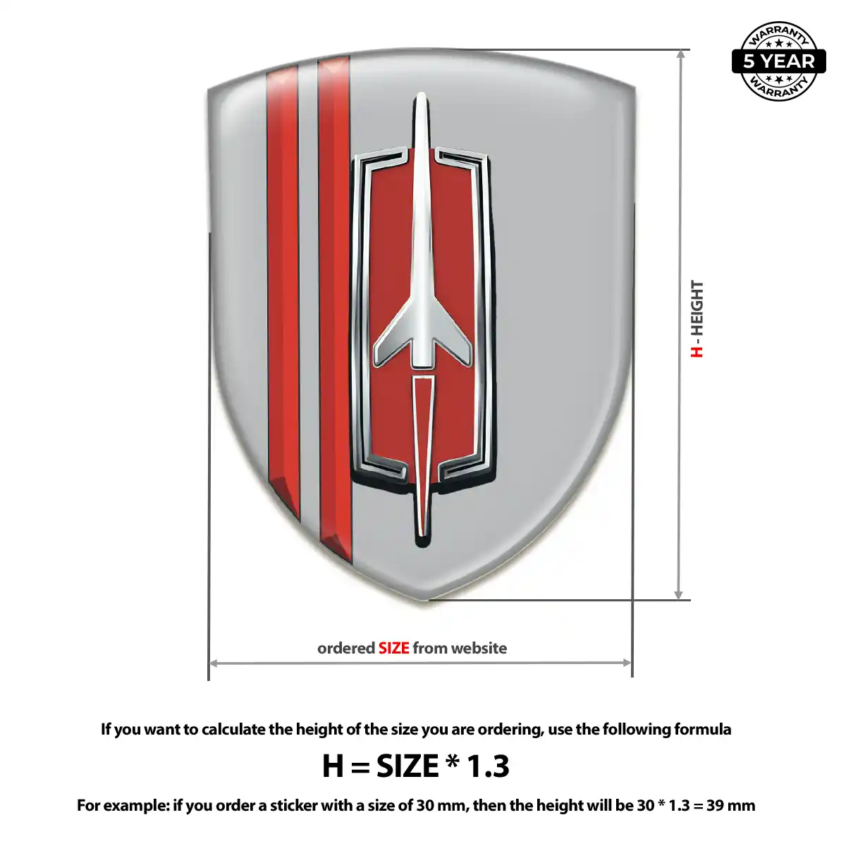 Oldsmobile Car Logo Decal Elite Finish