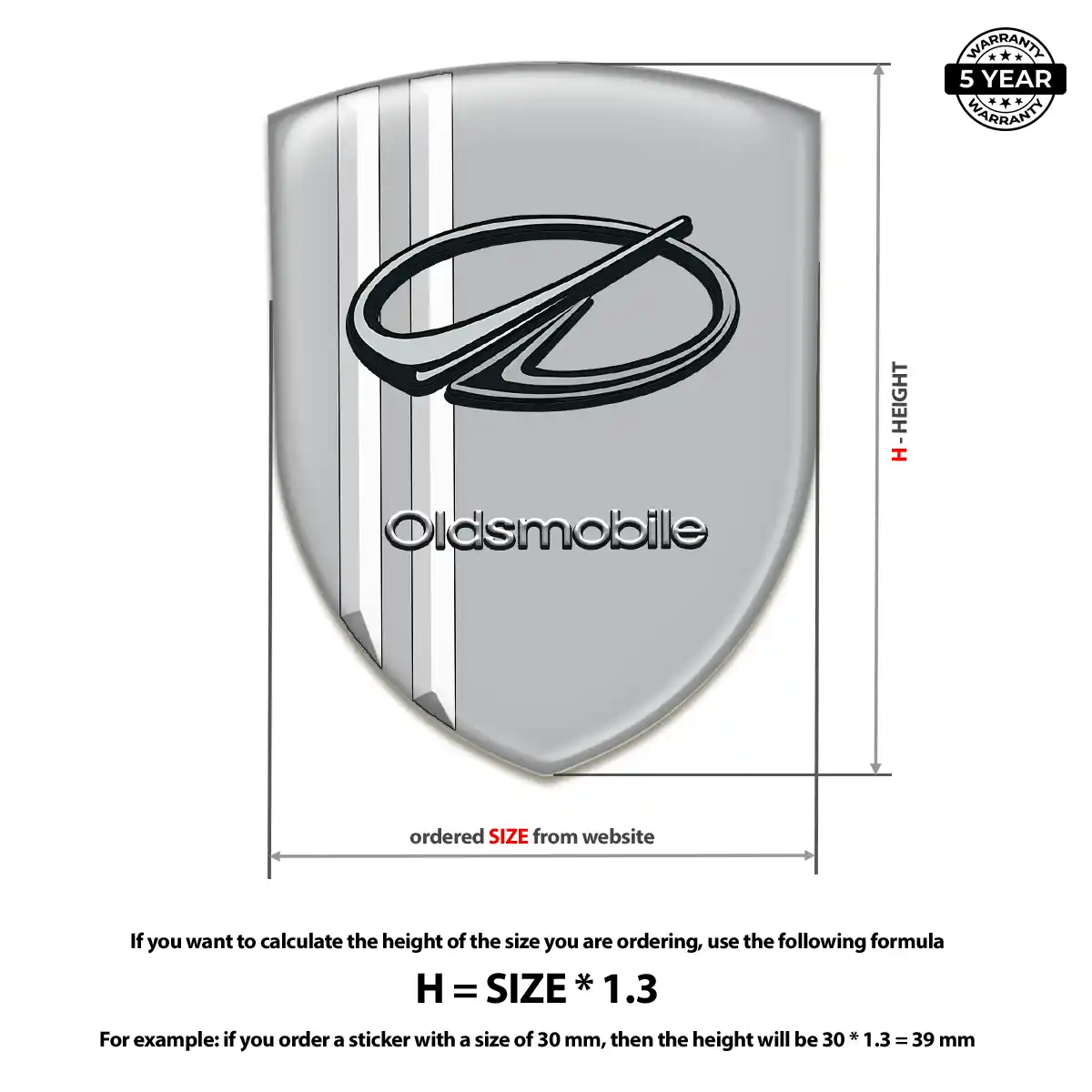 Oldsmobile Car Logo Decal Exclusive Series