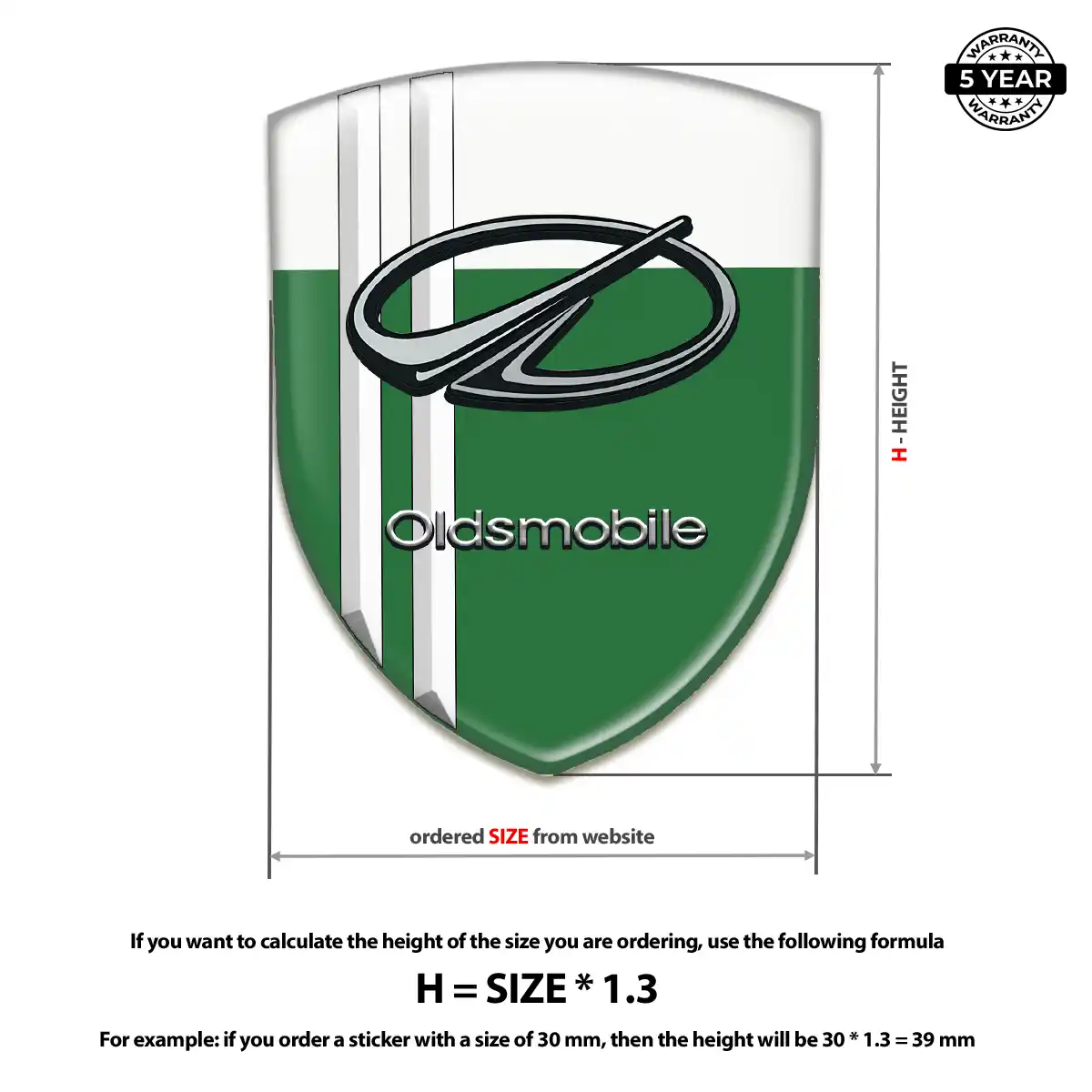 Oldsmobile Car Logo Decal Interior Luxe