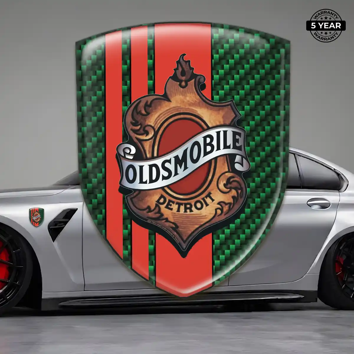 Oldsmobile Car Logo Decal Premium Dome