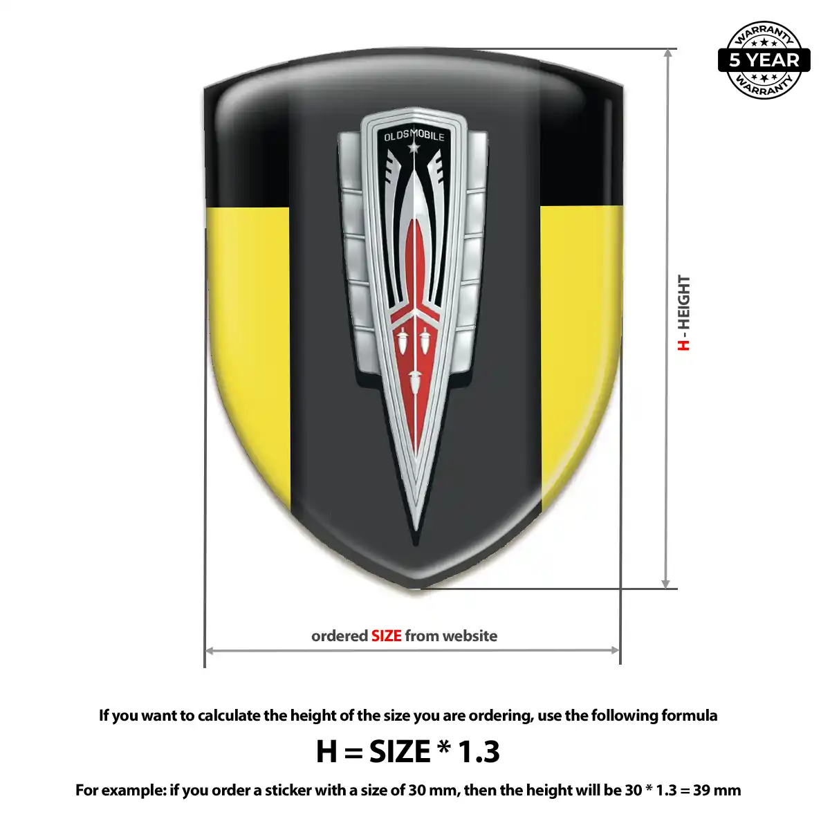 Oldsmobile Car Logo Decal Superior Craft