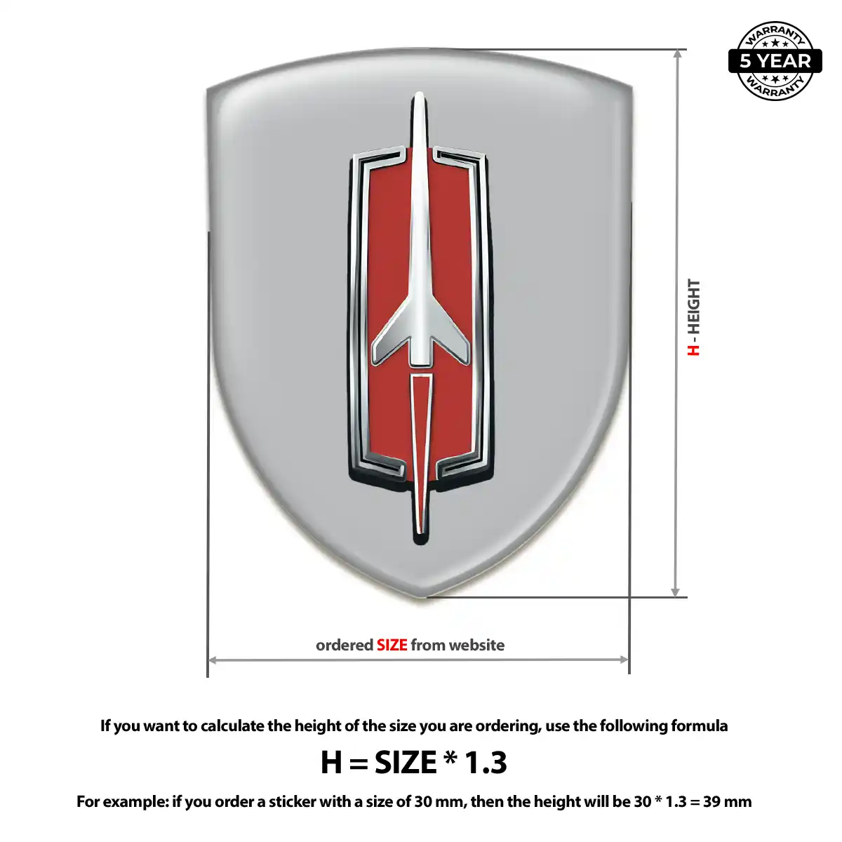 Oldsmobile Crest Emblem Elite Finish