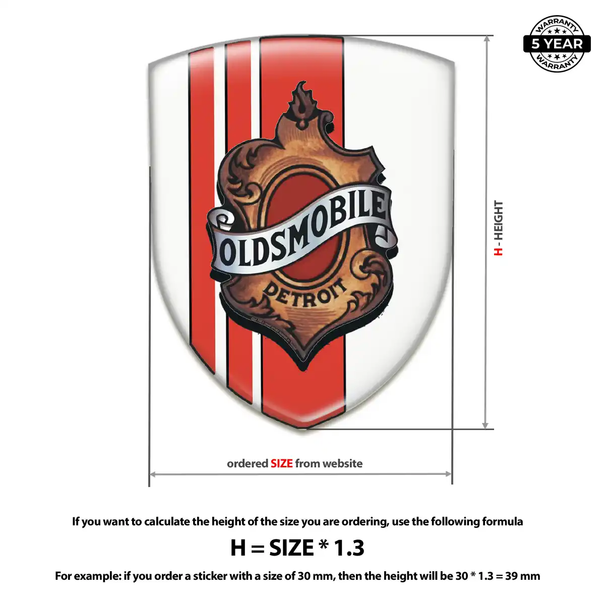 Oldsmobile Crest Emblem Exterior Luxe