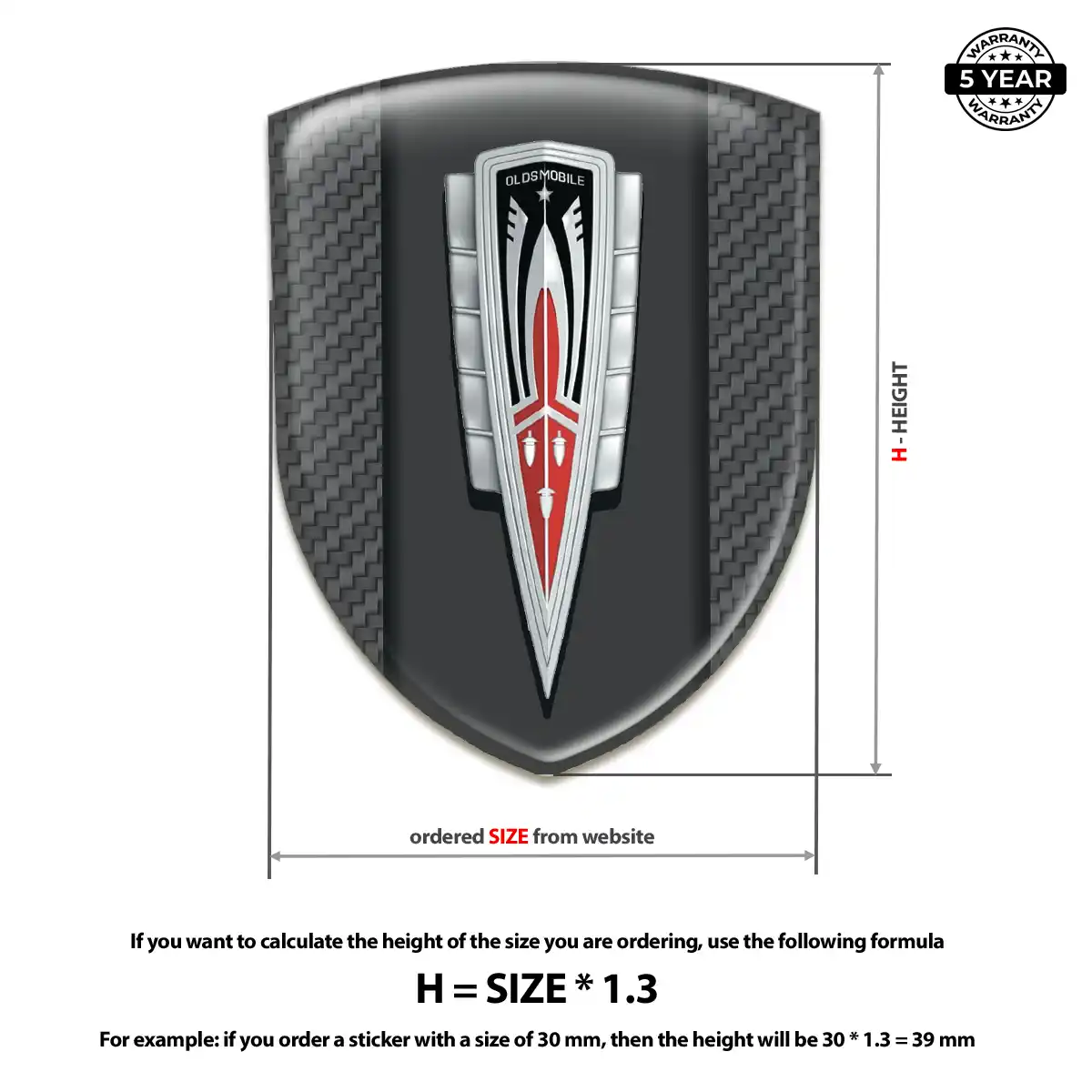 Oldsmobile Crest Emblem Noble Edition
