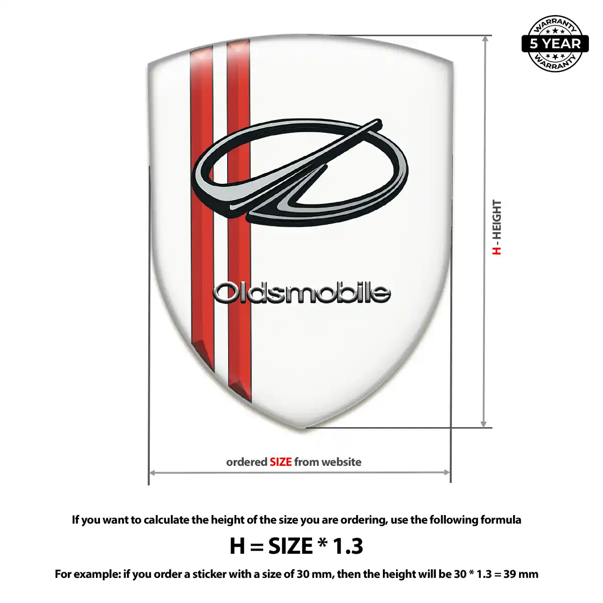 Oldsmobile Crest Emblem Opulent Line