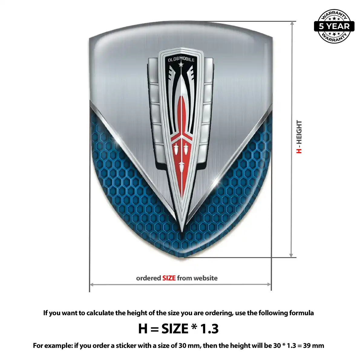 Oldsmobile Crest Emblem Prestige Line