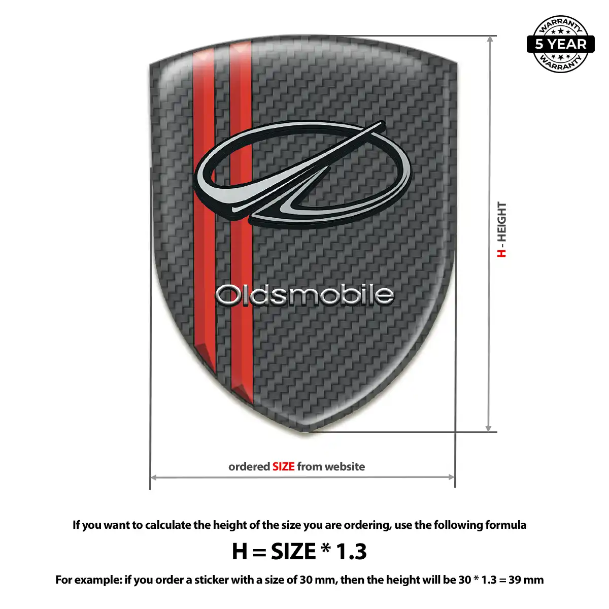 Oldsmobile Crest Emblem Prime Quality