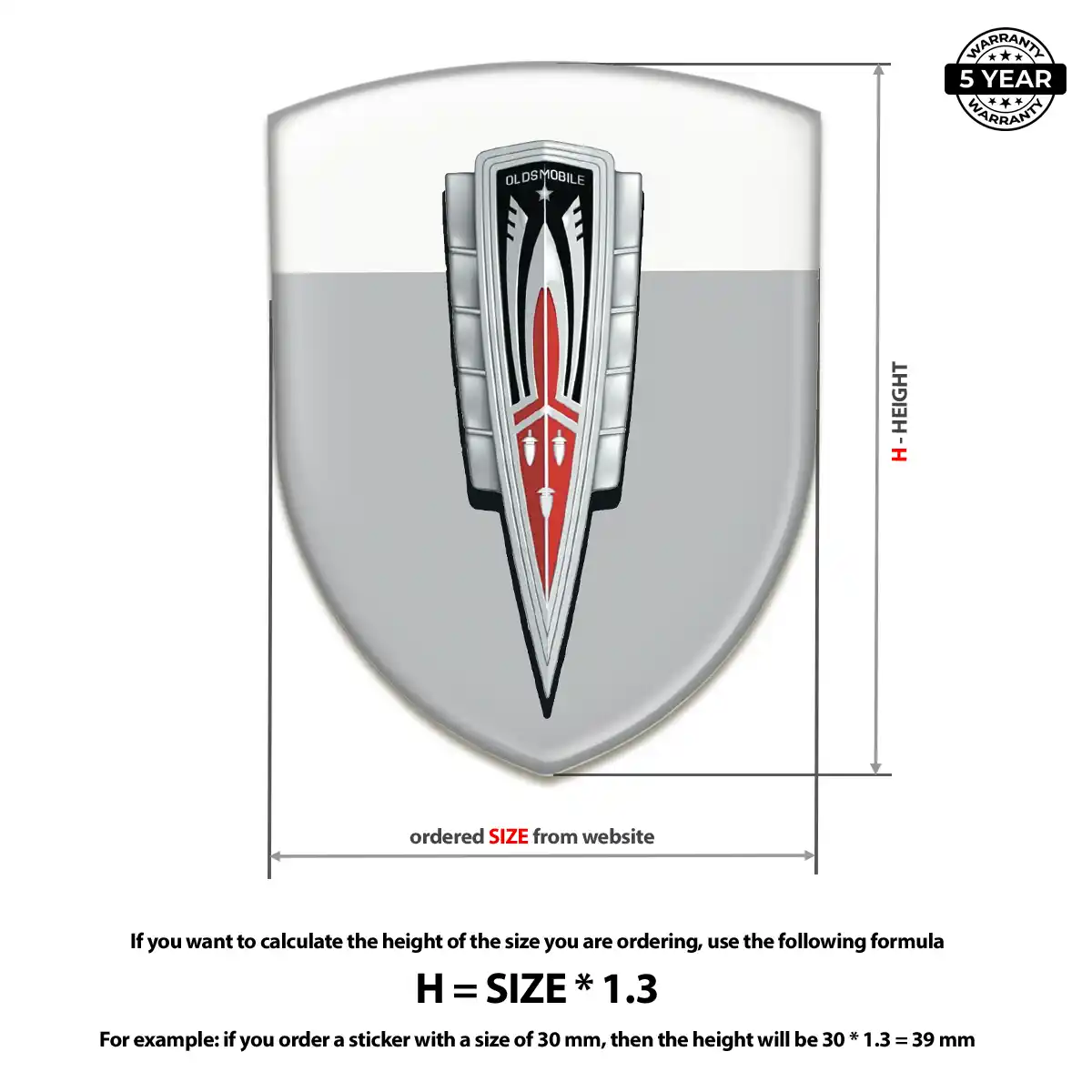 Oldsmobile Crest Emblem Refined Design