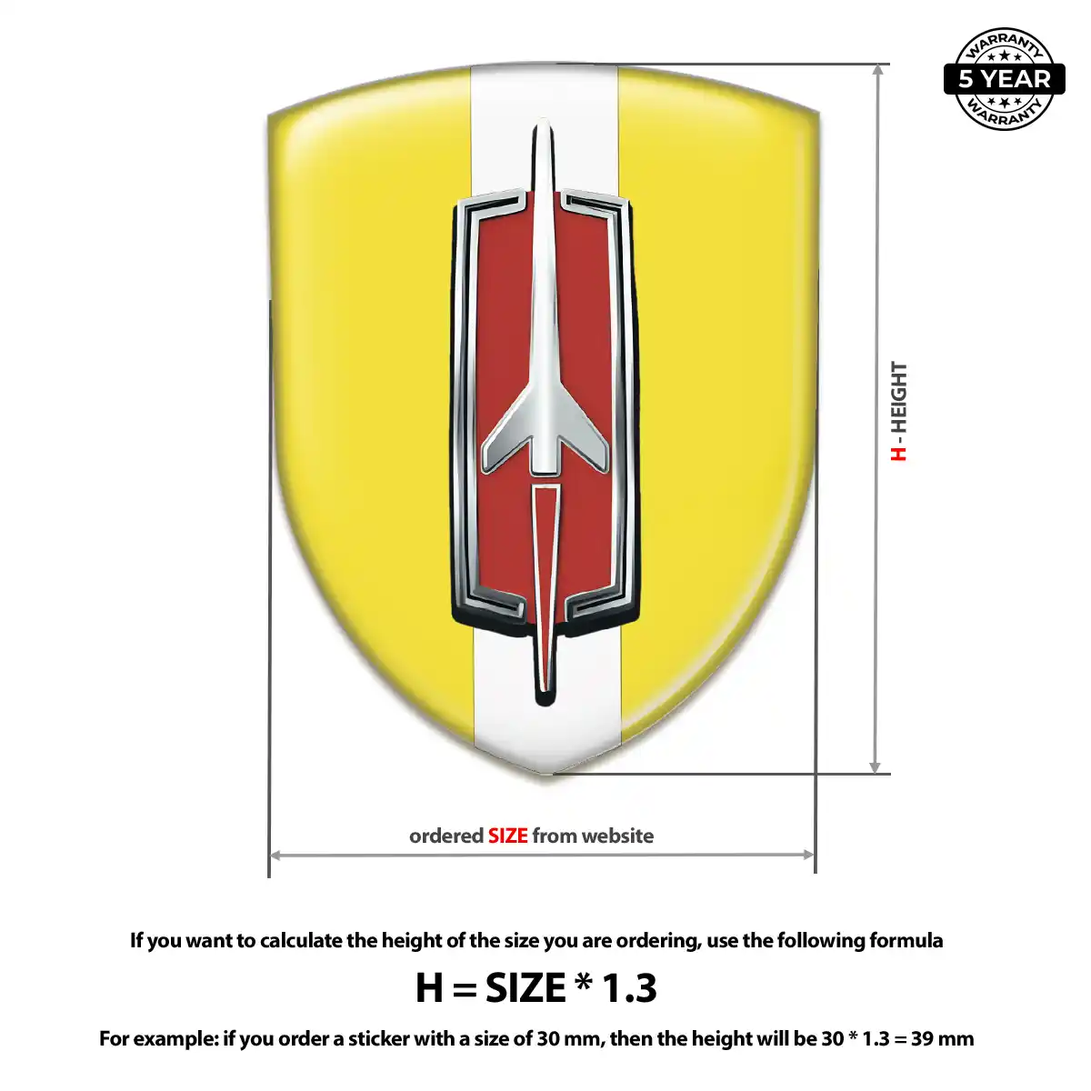 Oldsmobile Crest Emblem Resin Luxe