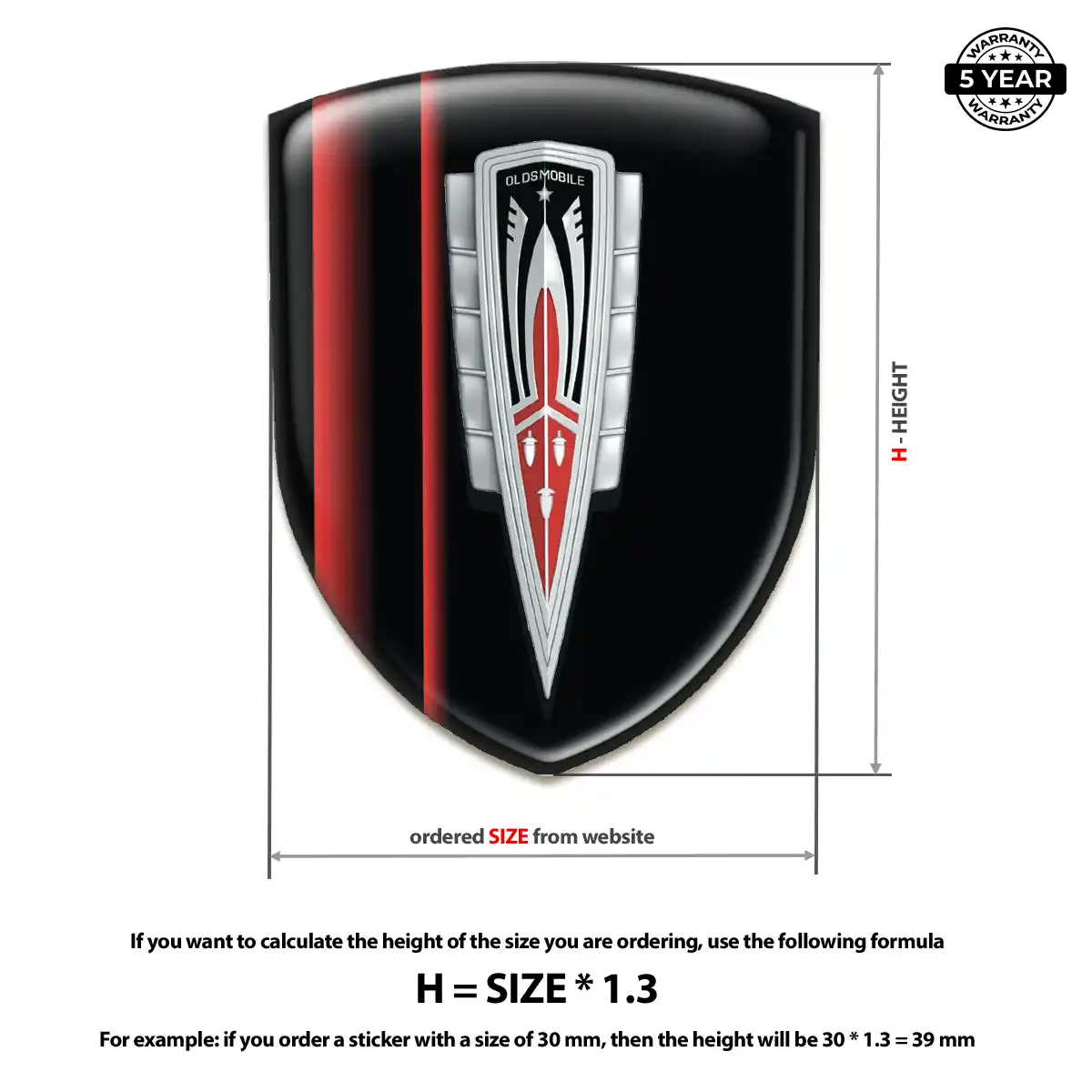 Oldsmobile Crest Logo Emblem Elite Edition