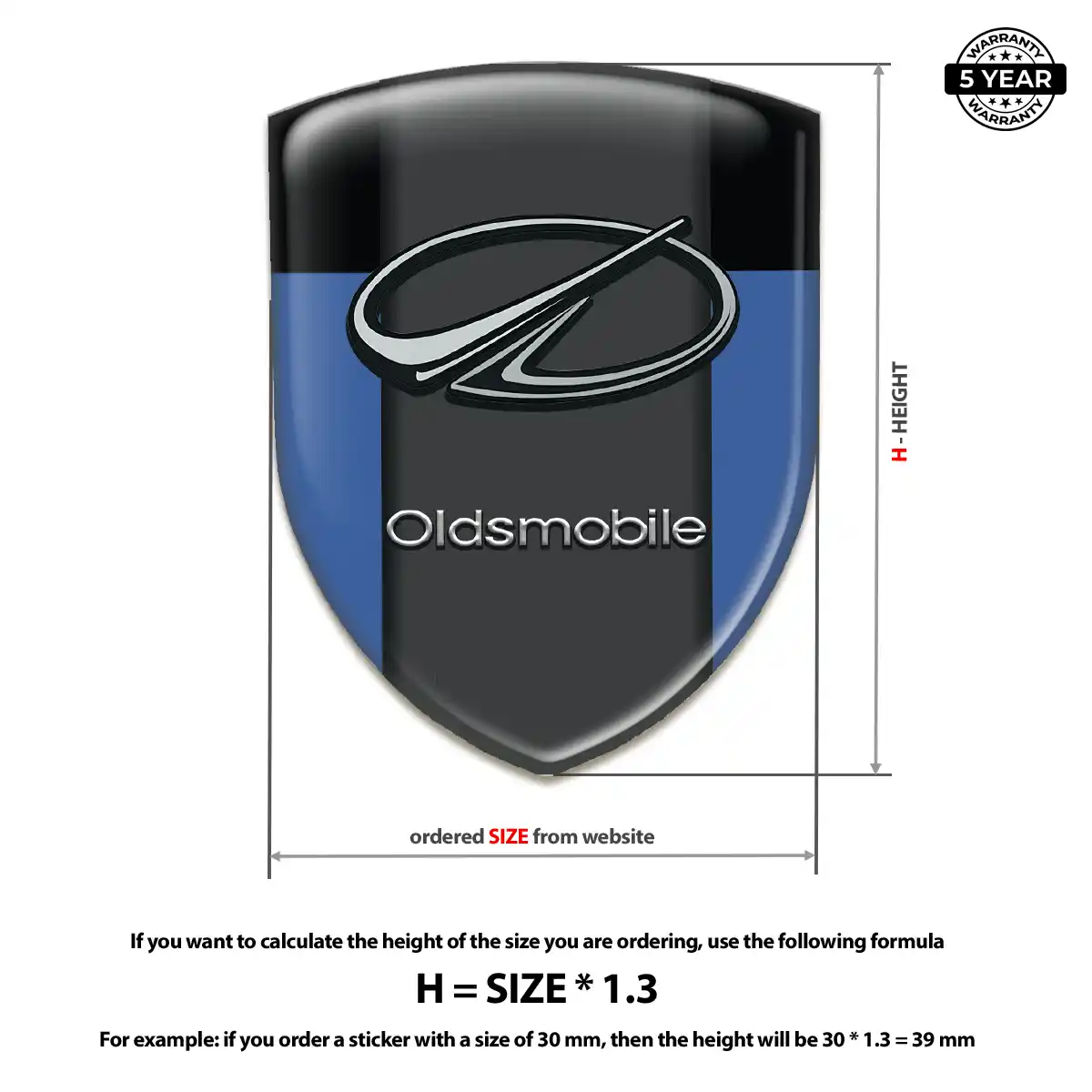 Oldsmobile Crest Logo Emblem Exclusive Series