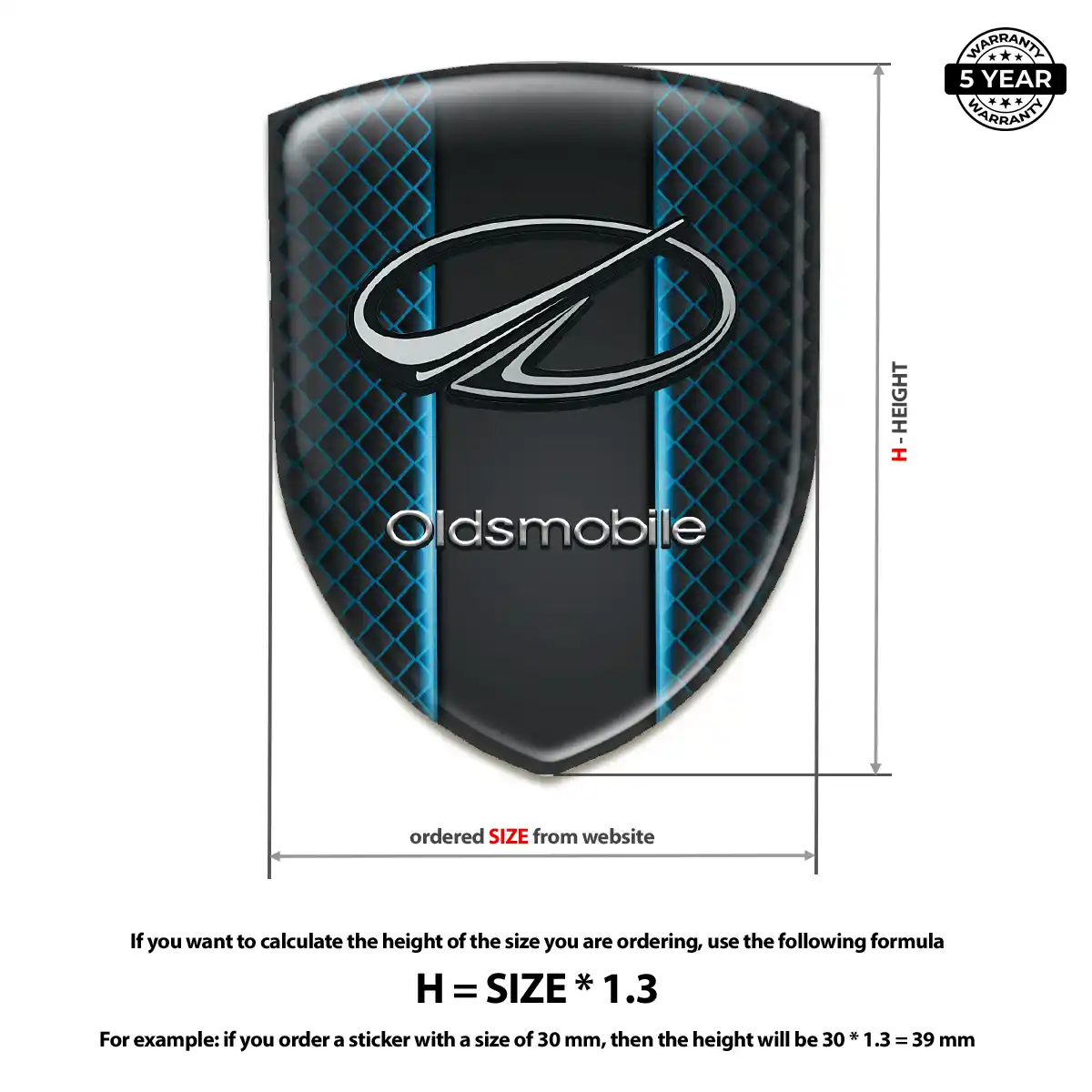 Oldsmobile Crest Logo Emblem Interior Elegance