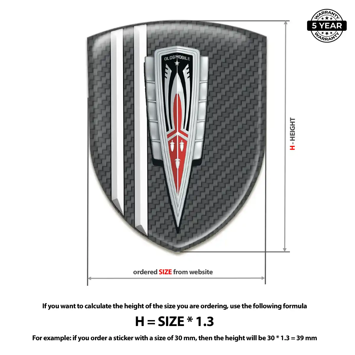 Oldsmobile Crest Logo Emblem Interior Luxe