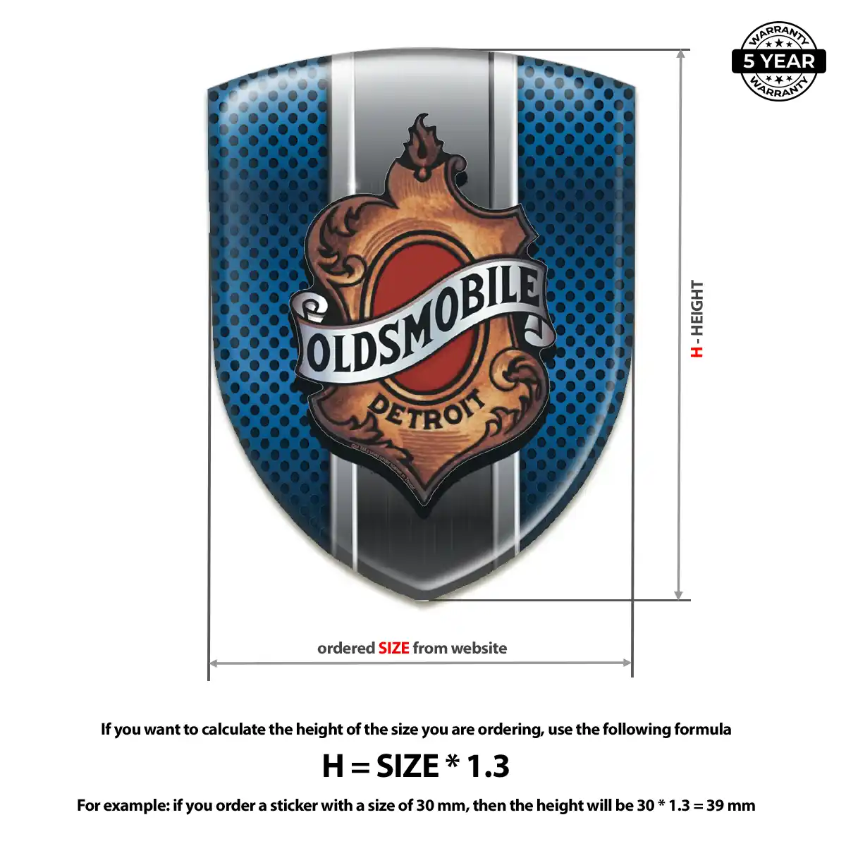 Oldsmobile Crest Logo Emblem Prestige Line