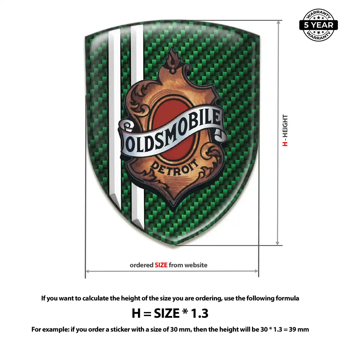 Oldsmobile Domed Badge Cabin Style
