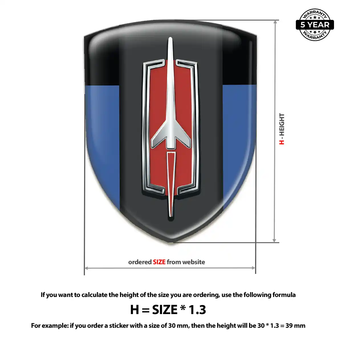 Oldsmobile Domed Badge Elite Finish