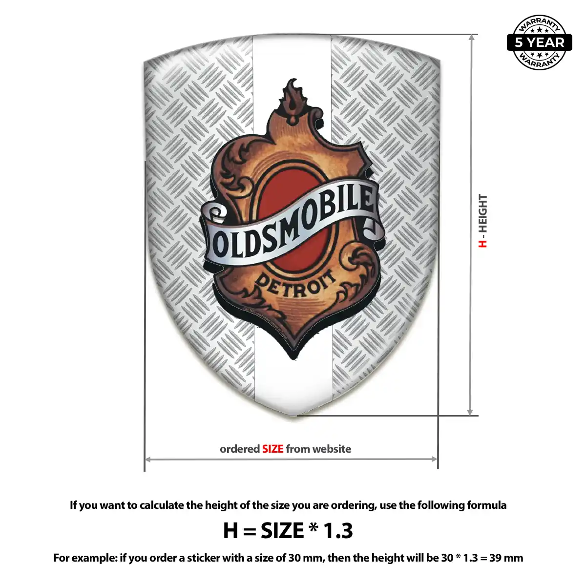 Oldsmobile Domed Badge Exterior Luxe