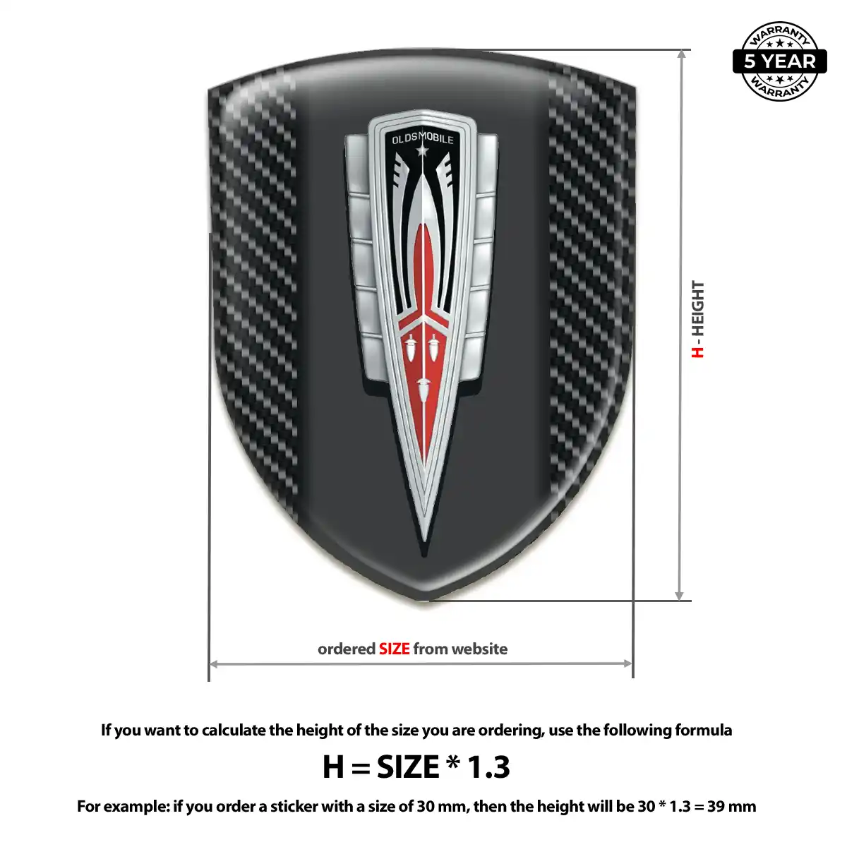 Oldsmobile Domed Badge Noble Edition