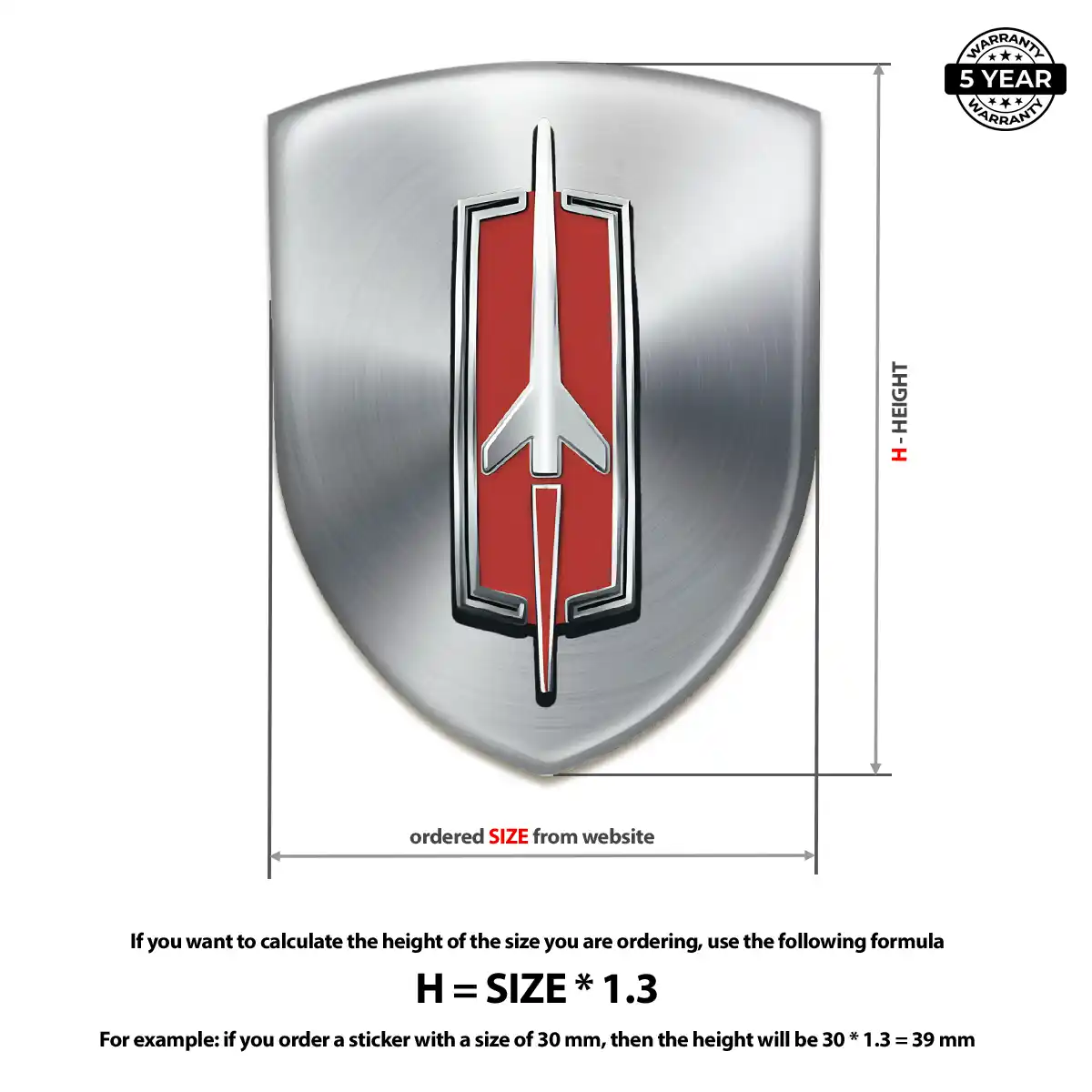 Oldsmobile Domed Badge Opulent Line
