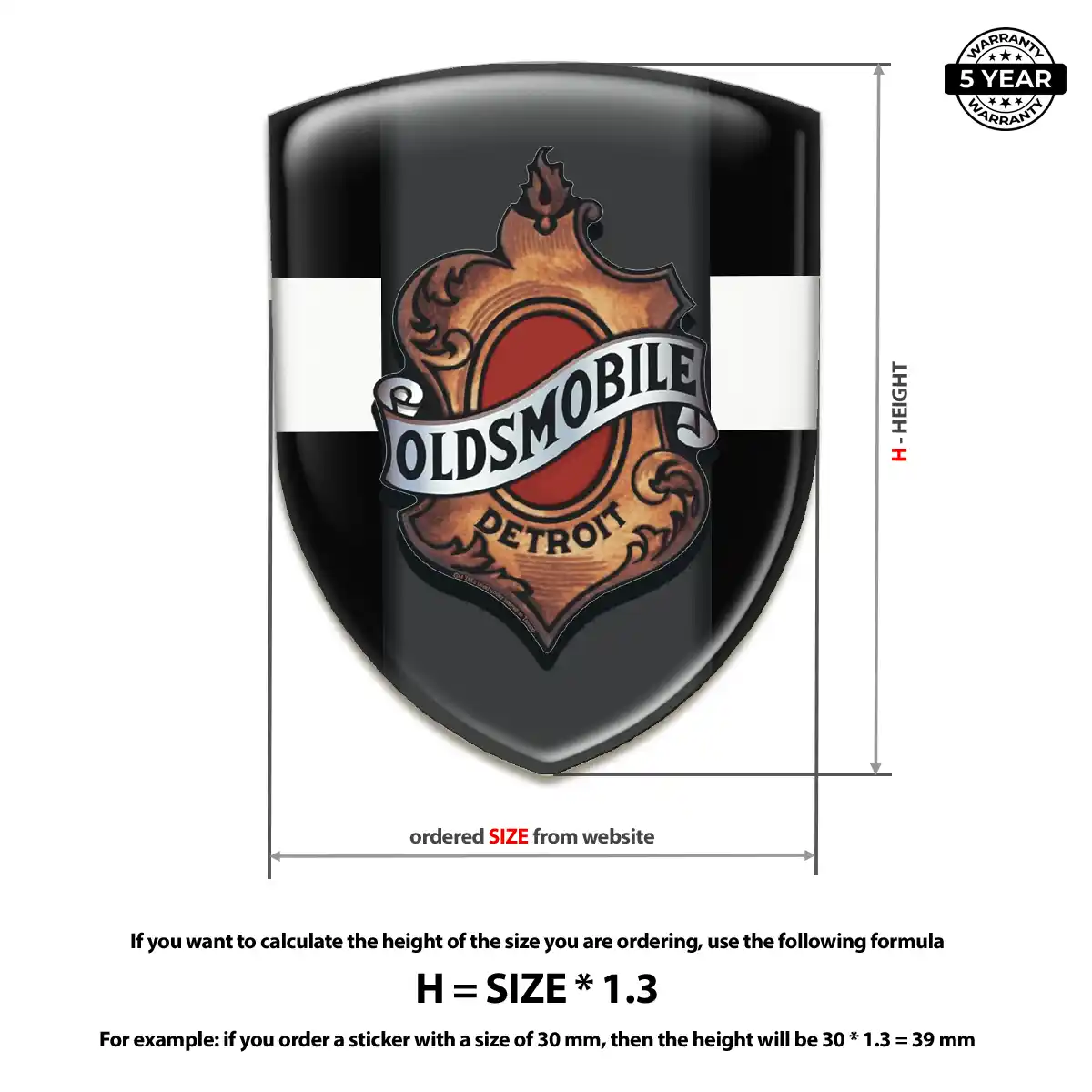 Oldsmobile Domed Badge Outer Style