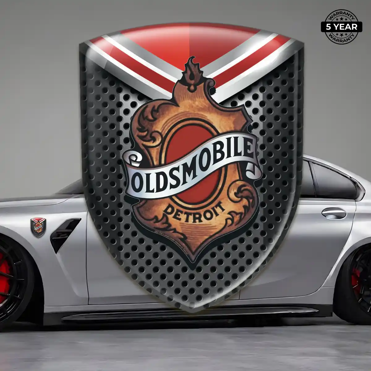 Oldsmobile Domed Car Sticker Cabin Style