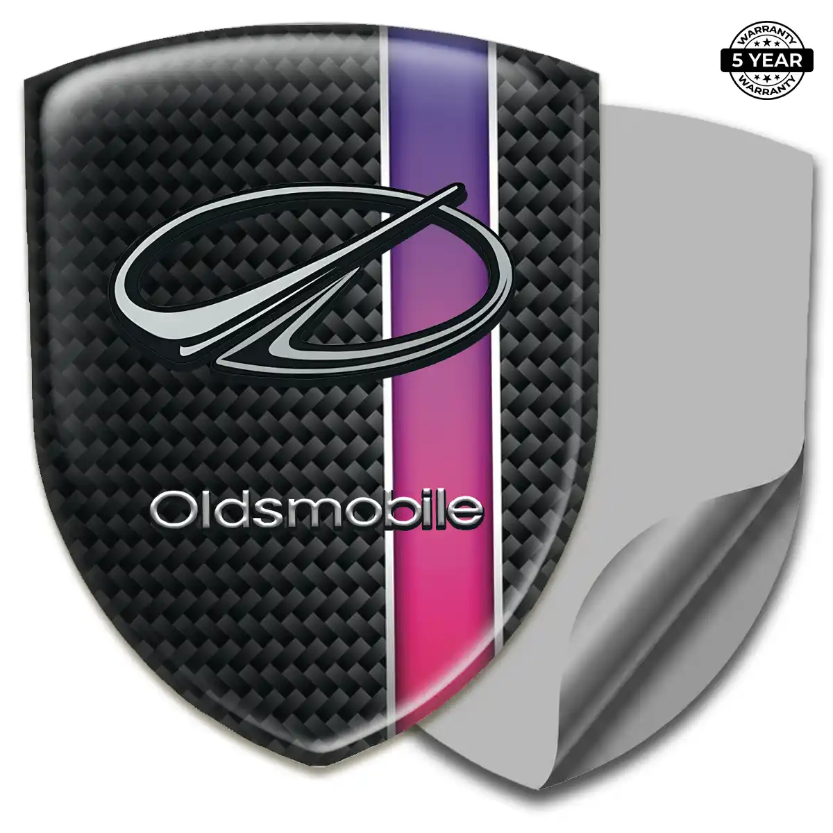 Oldsmobile Domed Car Sticker Deluxe Edition