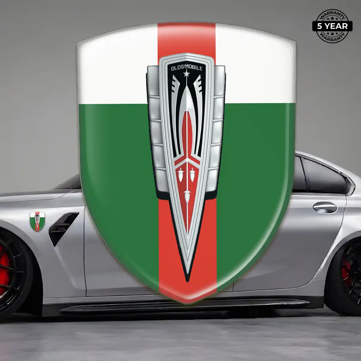Oldsmobile Domed Car Sticker Elite Edition
