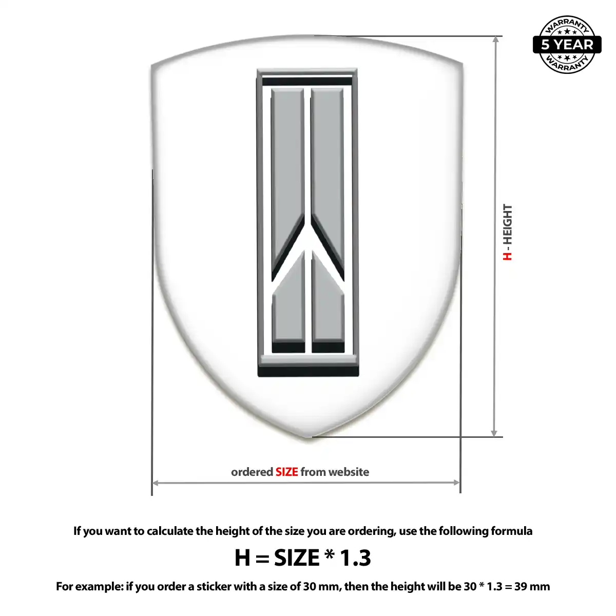Oldsmobile Domed Car Sticker Elite Finish