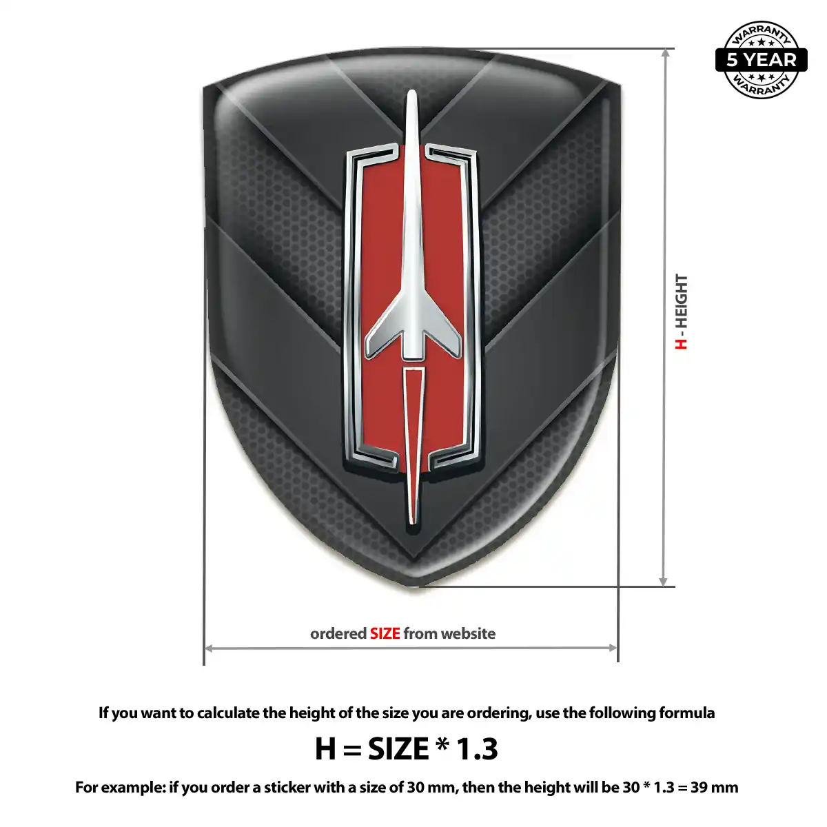 Oldsmobile Domed Car Sticker Exclusive Series
