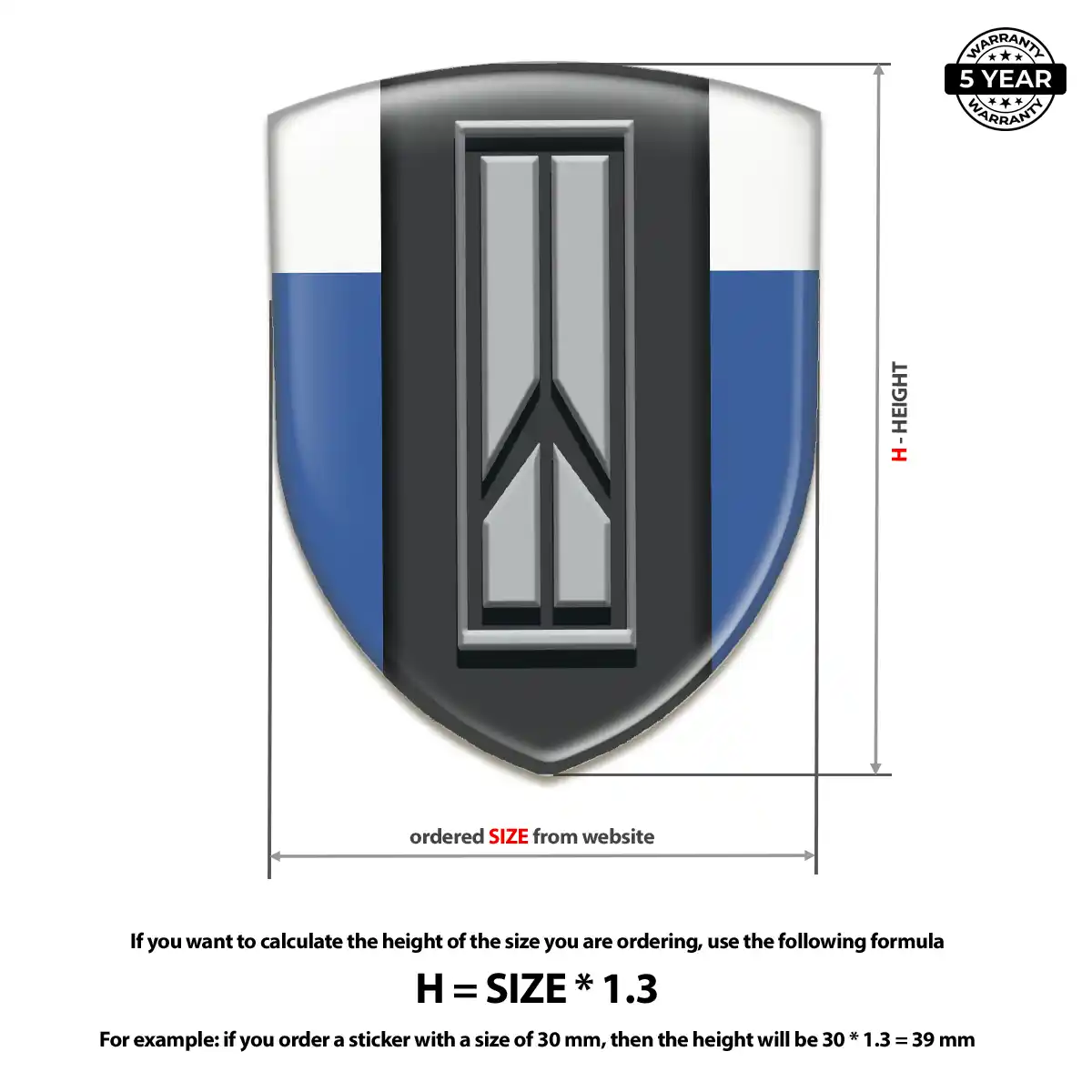Oldsmobile Domed Car Sticker Exterior Luxe