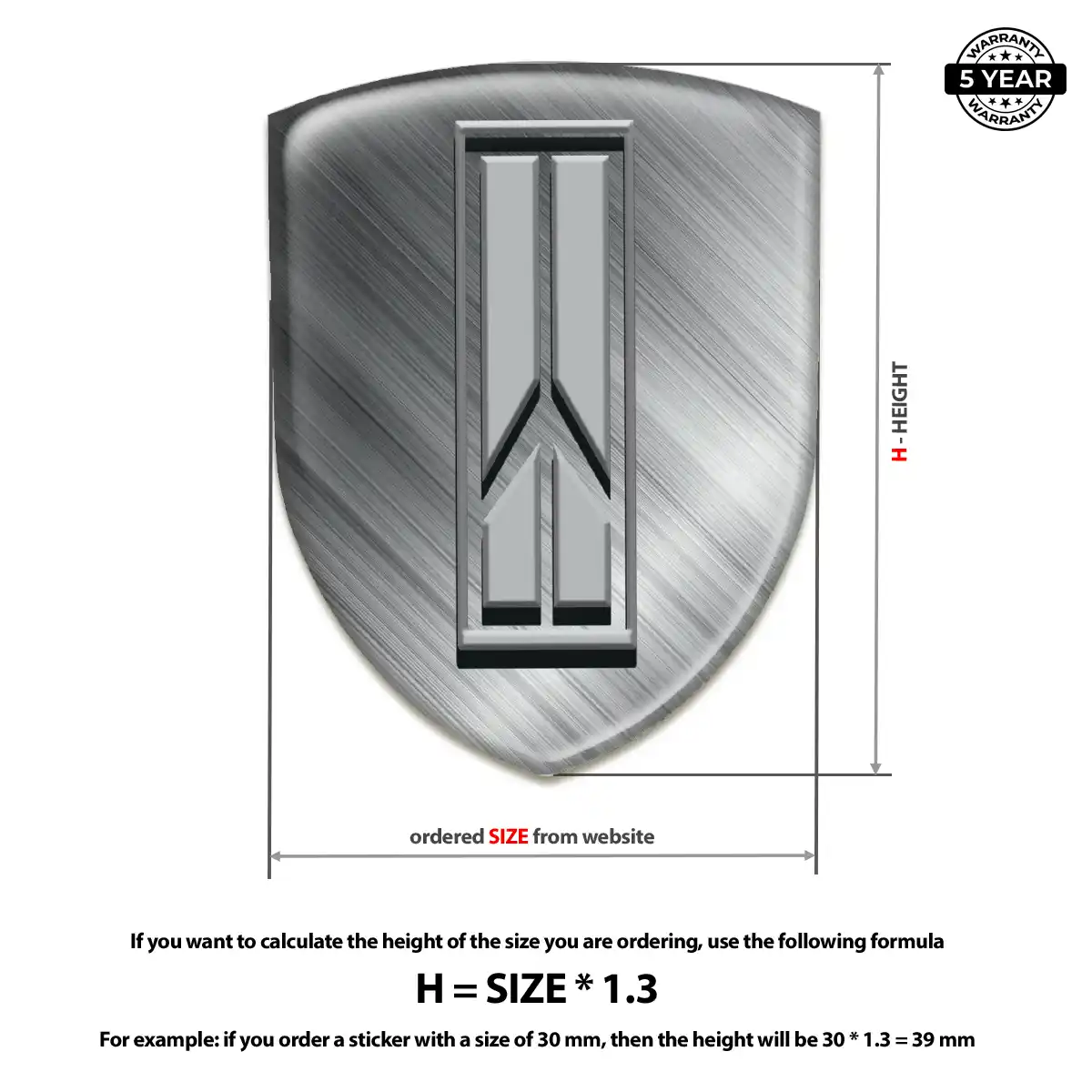 Oldsmobile Domed Car Sticker Interior Luxe