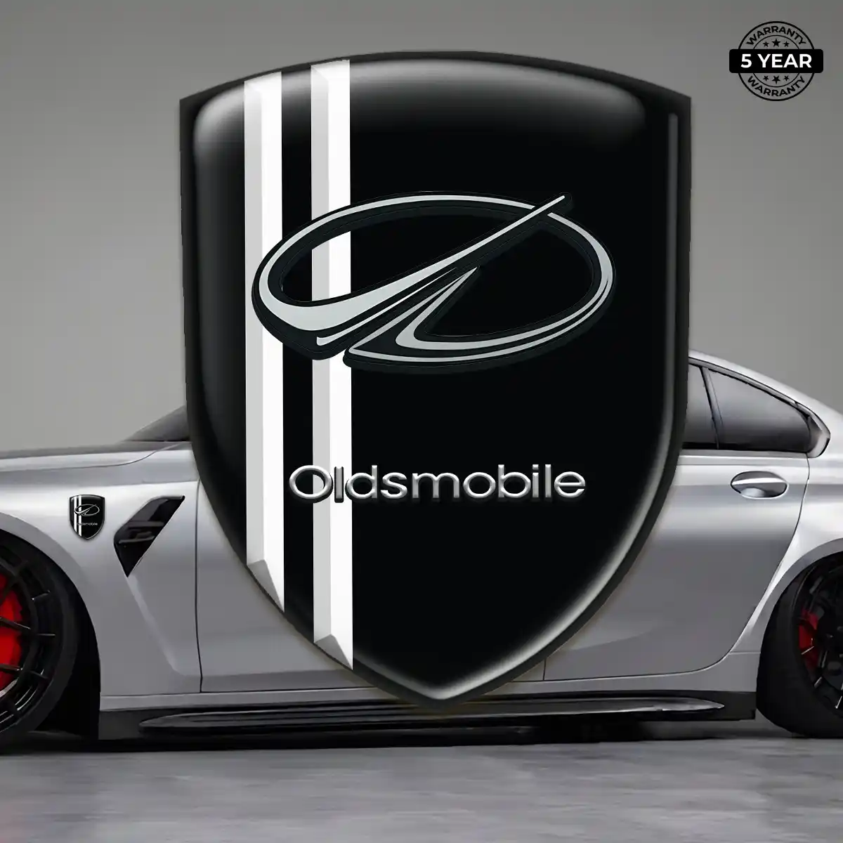 Oldsmobile Domed Car Sticker Prestige Line
