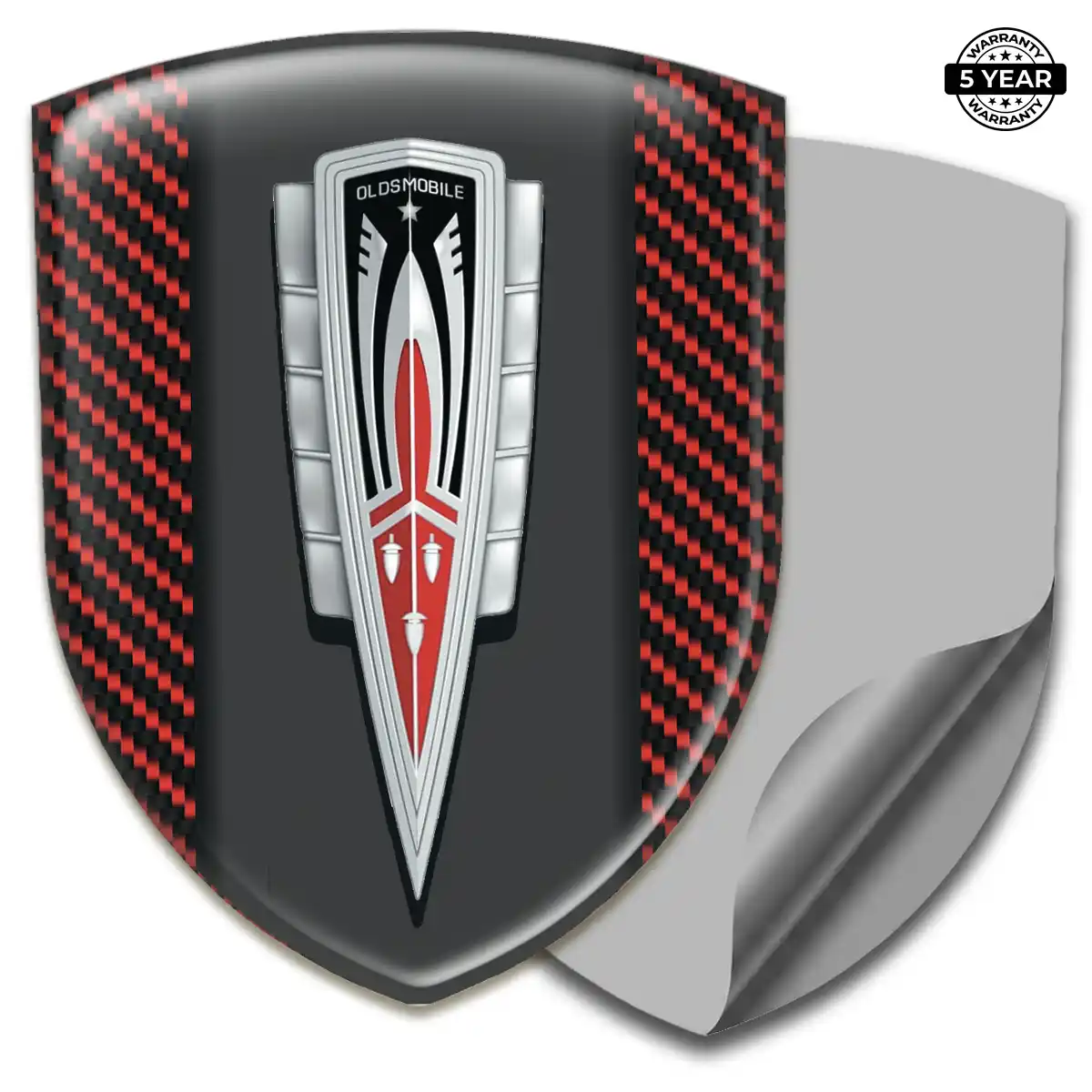 Oldsmobile Domed Car Sticker Resin Elite