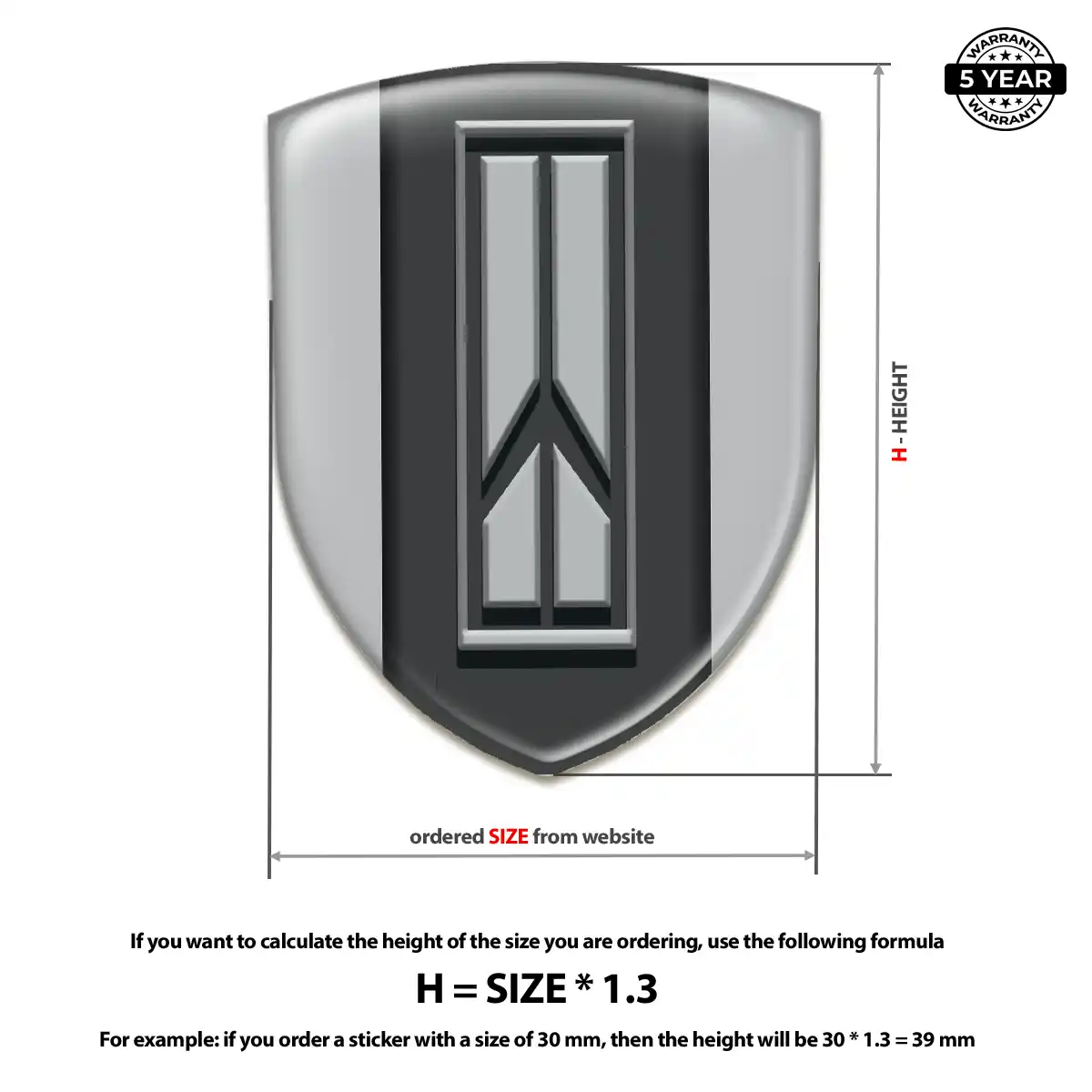 Oldsmobile Domed Decal Exclusive Series