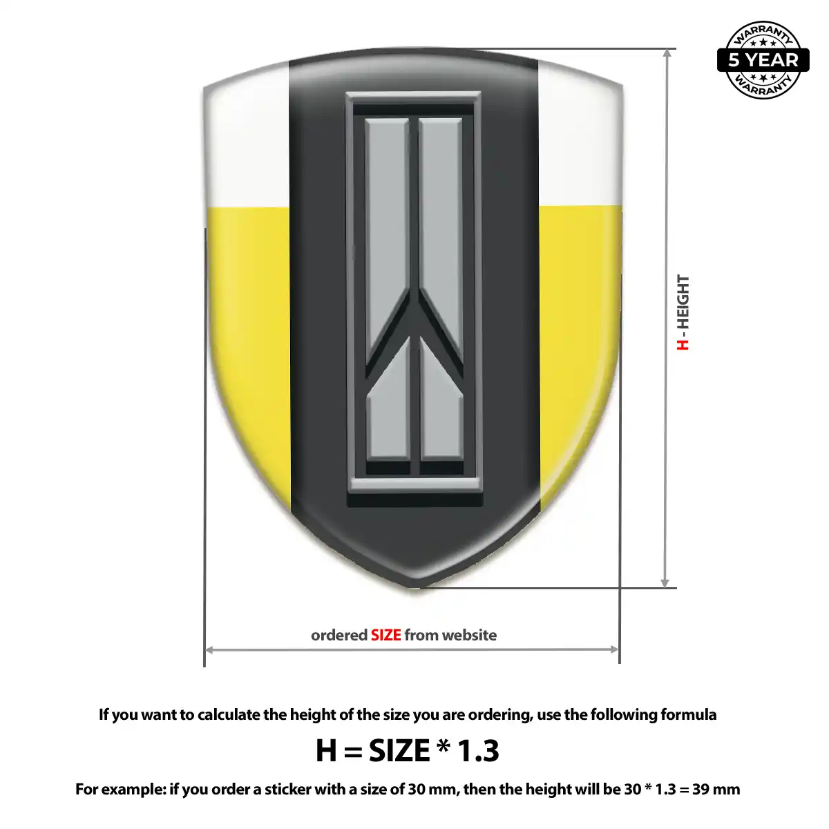 Oldsmobile Domed Decal Outer Style
