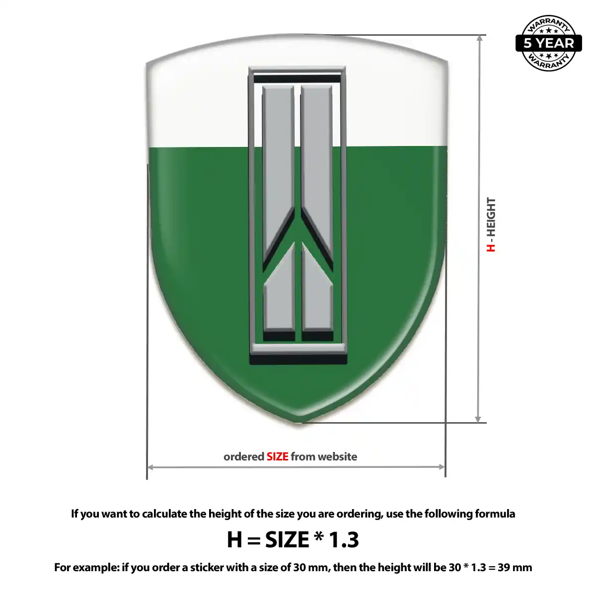 Oldsmobile Domed Decal Premium Dome