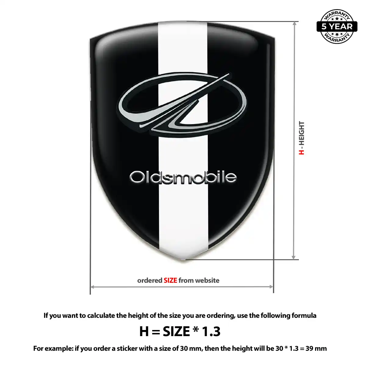 Oldsmobile Domed Emblem Elite Edition