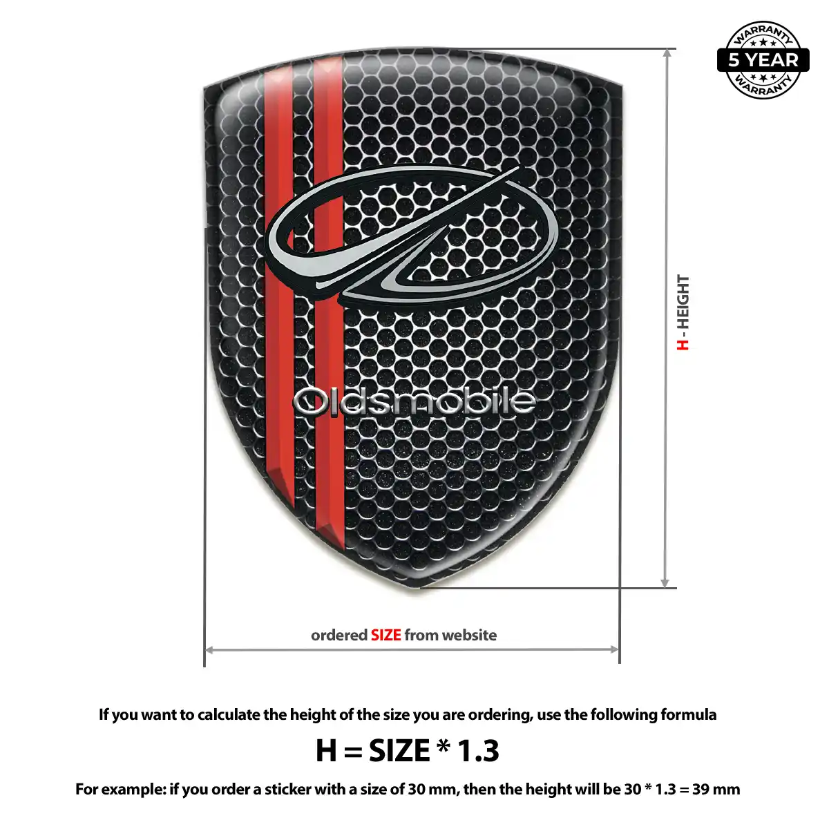 Oldsmobile Domed Emblem Exclusive Series